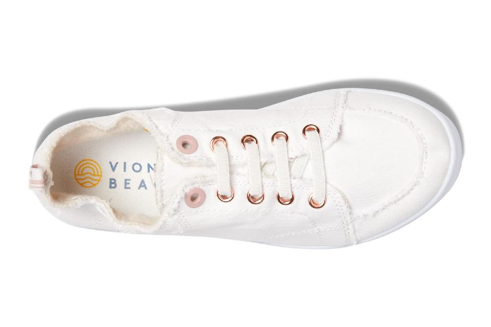 Vionic Cream Beach Pismo Women's Casual Canvas Sneakers PISMO-122