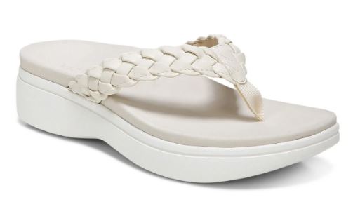 Vionic Cream Kenji Platform Womens Comfort Sandals