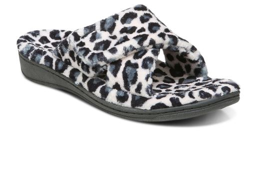 Vionic Cream Leopard Print Indulge Relax Womens Slipper RELAX-CREAM