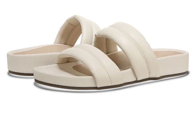 Vionic Cream Mayla Womens Double Strap Slide Sandals