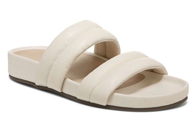 Vionic Cream Mayla Womens Double Strap Slide Sandals