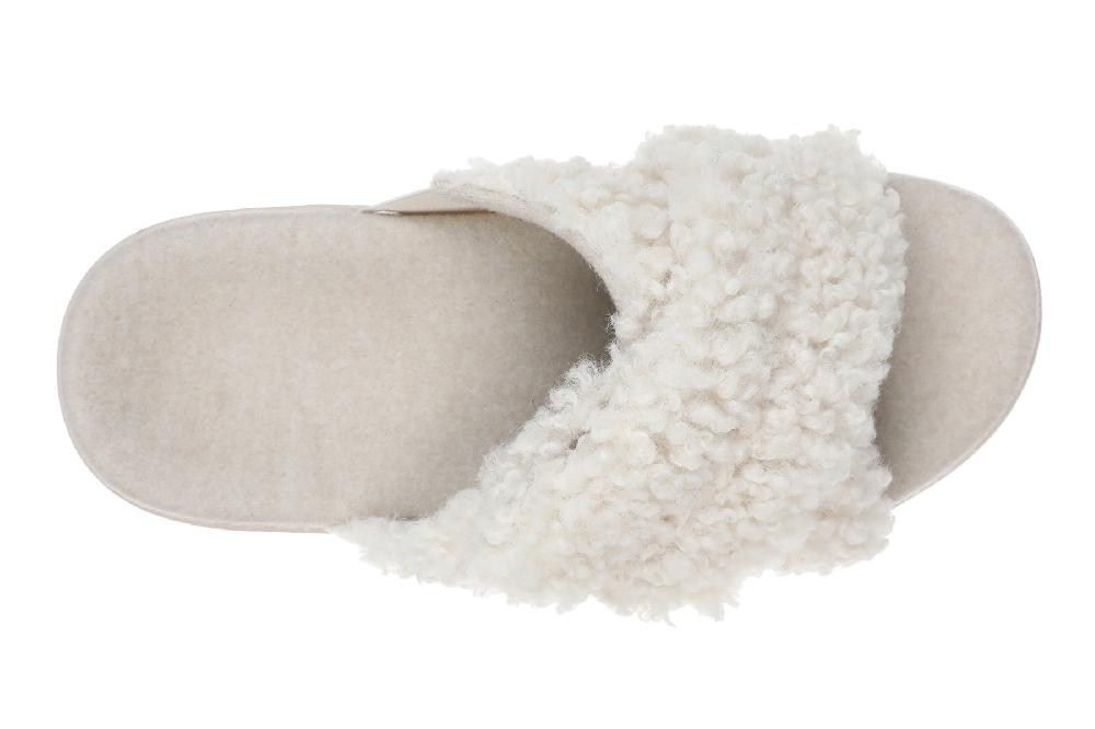 Vionic Cream Shearling Relax II Women's Slippers J0895F1100-100