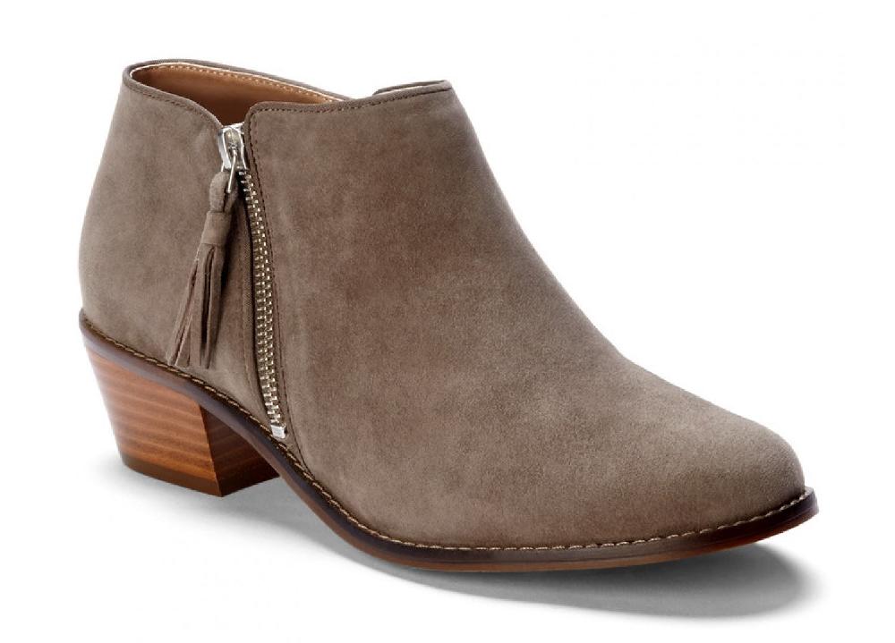 Vionic Greige Serena Side Zip Womens Ankle Boots 322SERENA-GRG