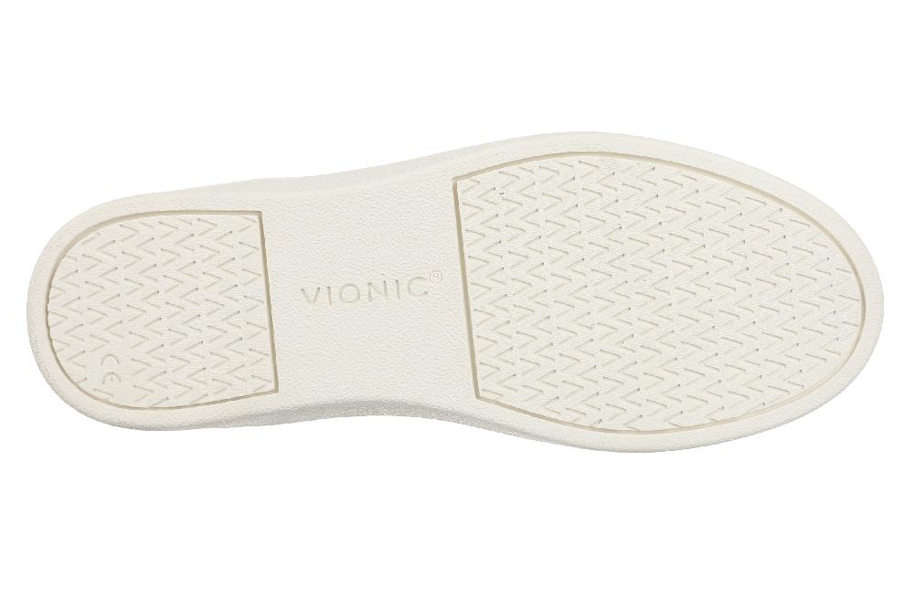 Vionic Ivory/ Black Leather Winny Women's Sneakers H7773LH104