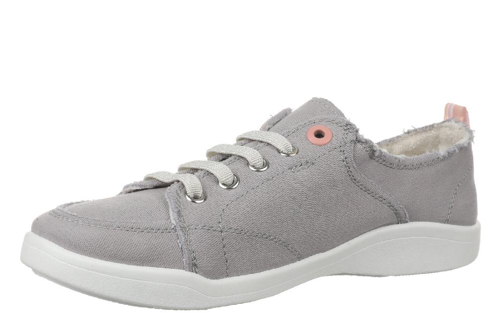 Vionic Light Grey Beach Pismo Women's Casual Canvas Sneakers 10011625020