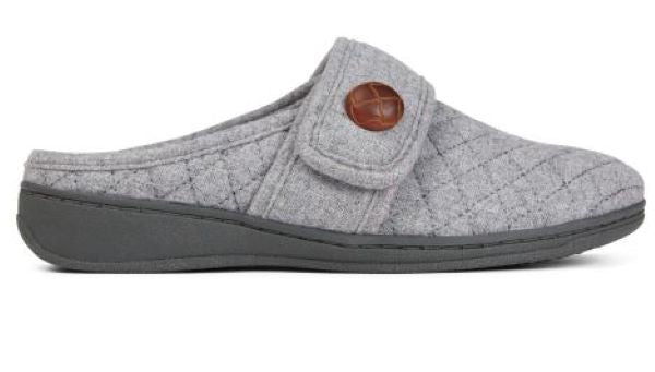 Vionic Light Grey Carlin Womens Slip-On Comfort Slipper CARLIN-LTGRY