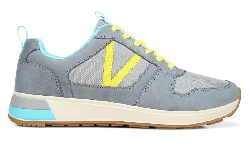 Vionic Light Grey Nubuck Rechelle Comfort Sneaker