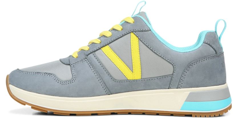 Vionic Light Grey Nubuck Rechelle Comfort Sneaker
