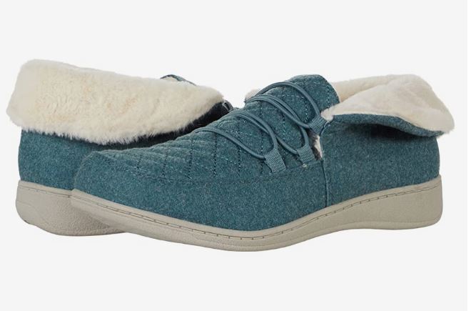 Vionic Mineral Blue-Green Believe Womens Slipper Boots BELIEVE-MINERAL