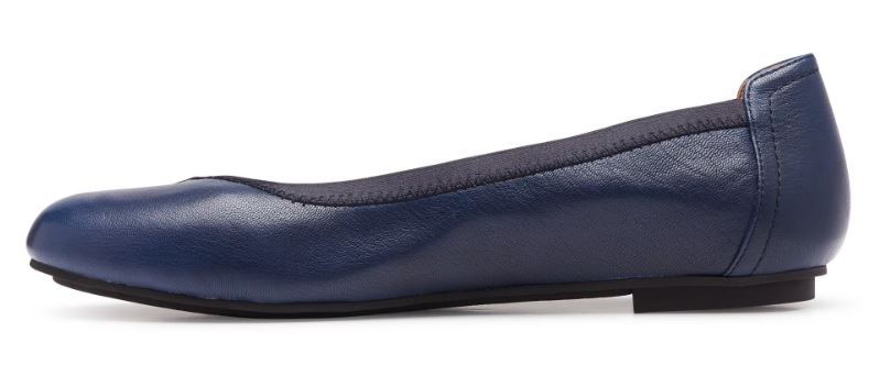 Vionic Navy Caroll Womens Comfort Ballet Flat