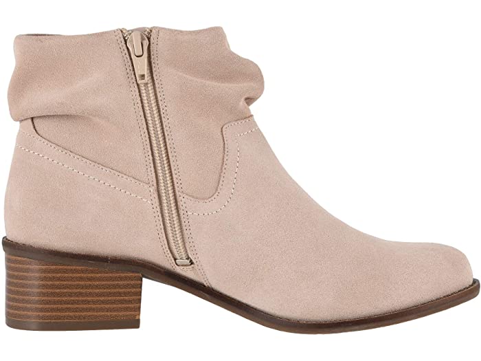 Vionic Nude Kanela Womens Suede Slouch Ankle Boots
