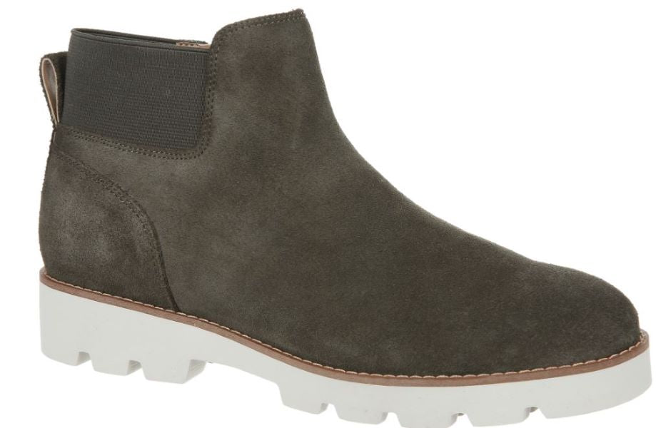Vionic Olive Suede Brionie Chelsea Womens Boots 13016L1-300