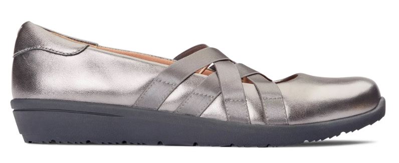 Vionic Pewter Serenity Womens Slip On Casusal Shoes