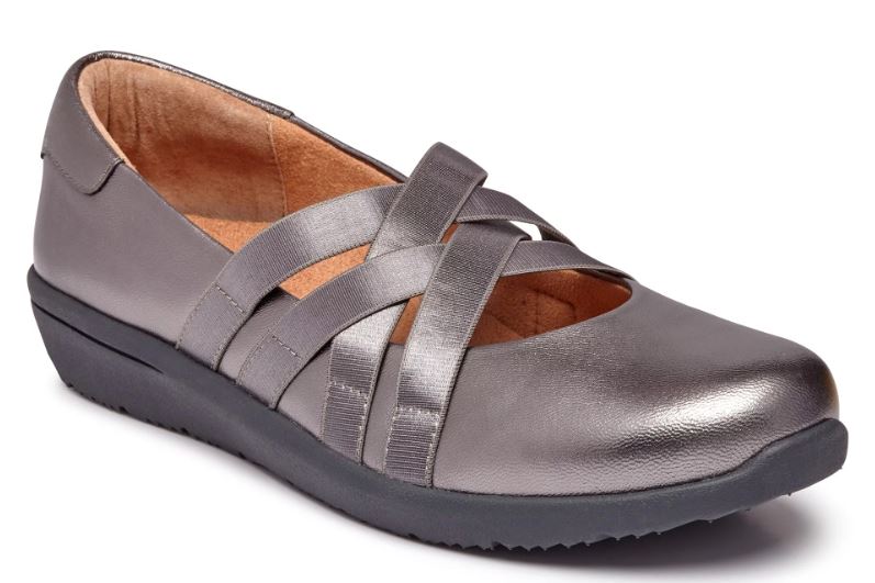 Vionic Pewter Serenity Womens Slip On Casusal Shoes
