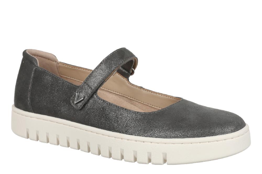 Vionic Polluted Silver Uptown Maryjane Metallic Leather Women's Flats J2229L3020