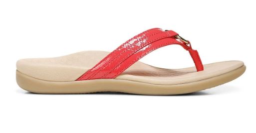 Vionic Poppy Leather Tide Aloe Womens Toe Post Comfort Sandals