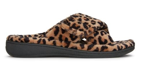 Vionic Relax Women's Natural Leopard Slippers RELAX