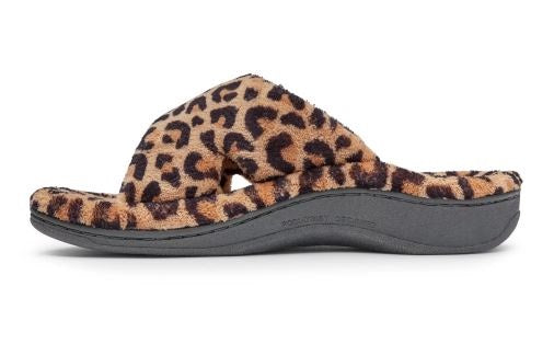 Vionic Relax Women's Natural Leopard Slippers RELAX