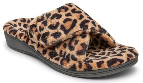 Vionic Relax Women's Natural Leopard Slippers RELAX
