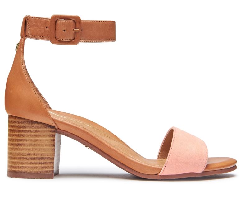 Vionic Rosie Coral Womens Block Heeled Sandals