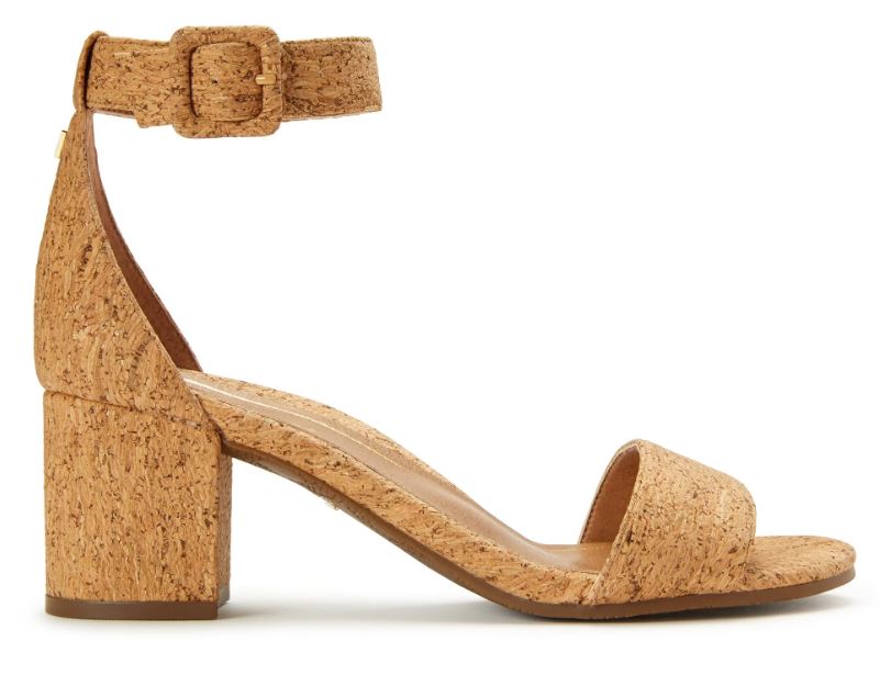 Vionic Rosie Cork Womens Block Heeled Sandals