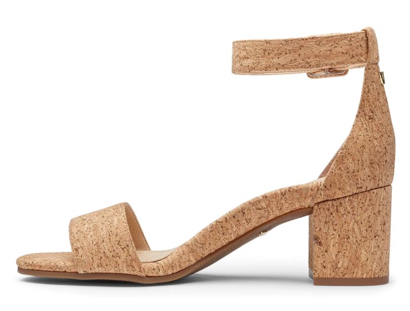 Vionic Rosie Cork Womens Block Heeled Sandals