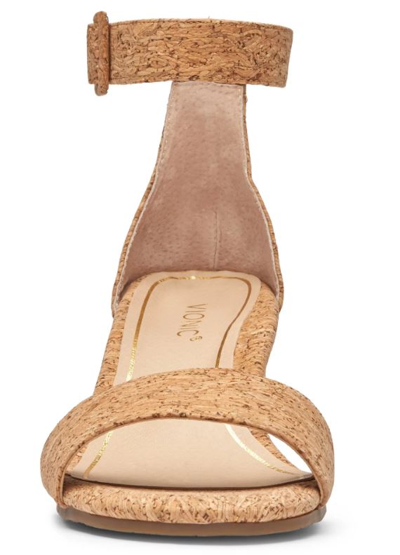 Vionic Rosie Cork Womens Block Heeled Sandals