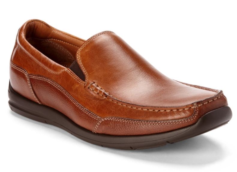 Vionic Tan Preston Slip On Mens Dress Loafers PRESTON