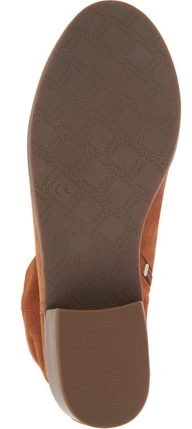 Vionic Toffee Kanela Womens Suede Slouch Ankle Boots