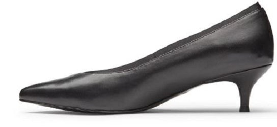 Vionic Women's Black Sylvie Kitten Heel Dress Shoe SYLVIE