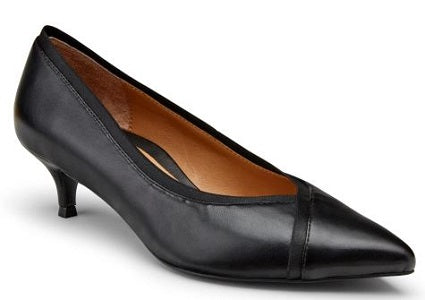 Vionic Women's Black Sylvie Kitten Heel Dress Shoe SYLVIE