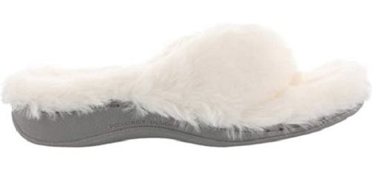 Vionic Women's Ivory Gracie Plush Slip-On Comfort Thong Slipper