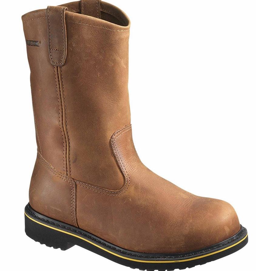 W10102 Wolverine Mens Foster Durashocks Steel Toe Wellington Boots