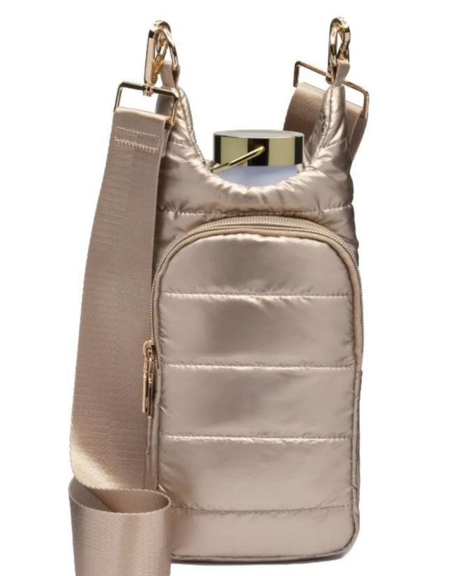 Wanderfull Gold Shiny Hydrobag with Solid Matching Strap WBB1GOSOLID