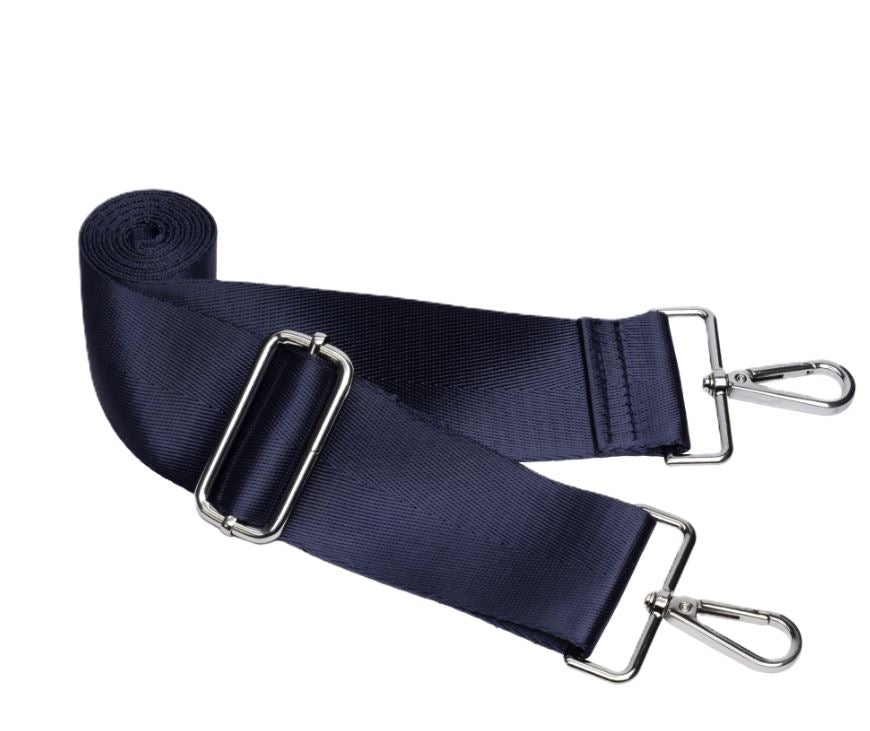 Wanderfull Navy Blue Shiny Hydrobag With Matching Solid Navy Strap WBB1NMSOLID