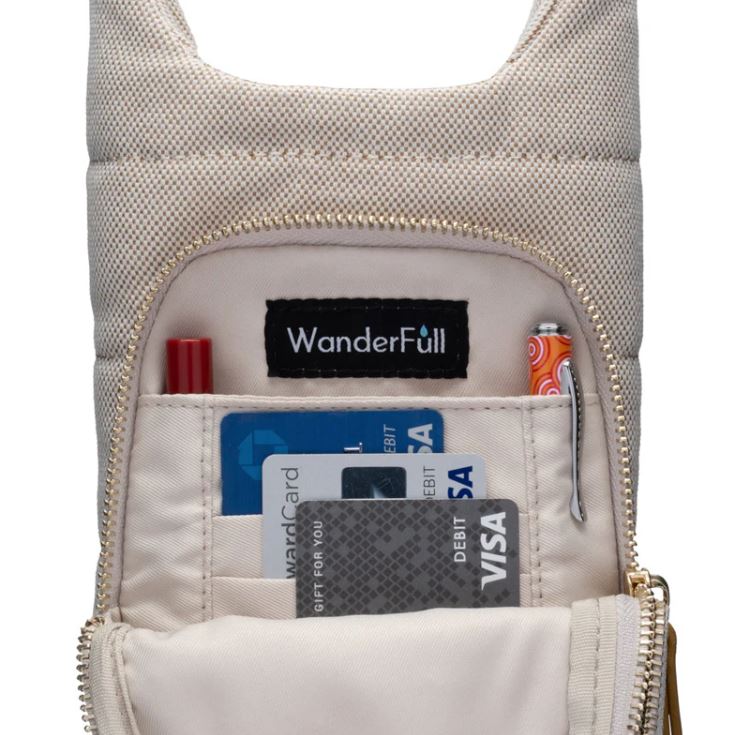 Wanderfull Oatmeal Hydrobag With Vegan Leather Strap WBB1OATMEAL