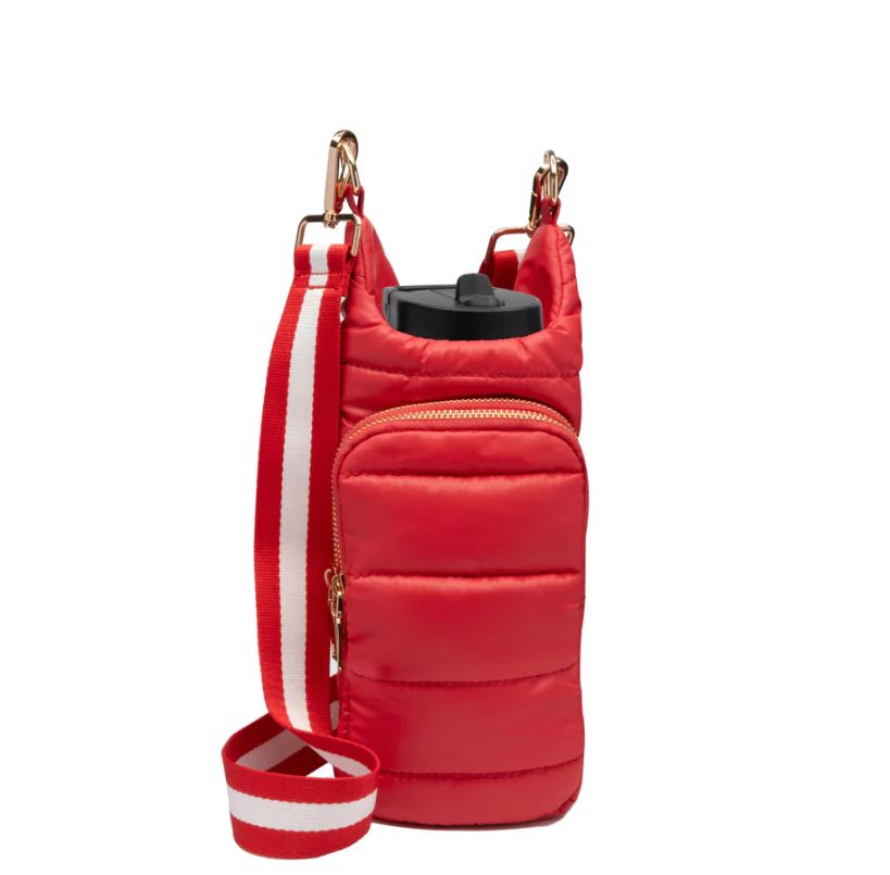 Wanderfull Red Hydrobag with Poppy & White Striped Strap WBB1POPPYSS