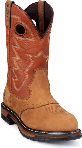 Waterproof 11-in Original Ride Branson Saddle Western Roper Mens Boots