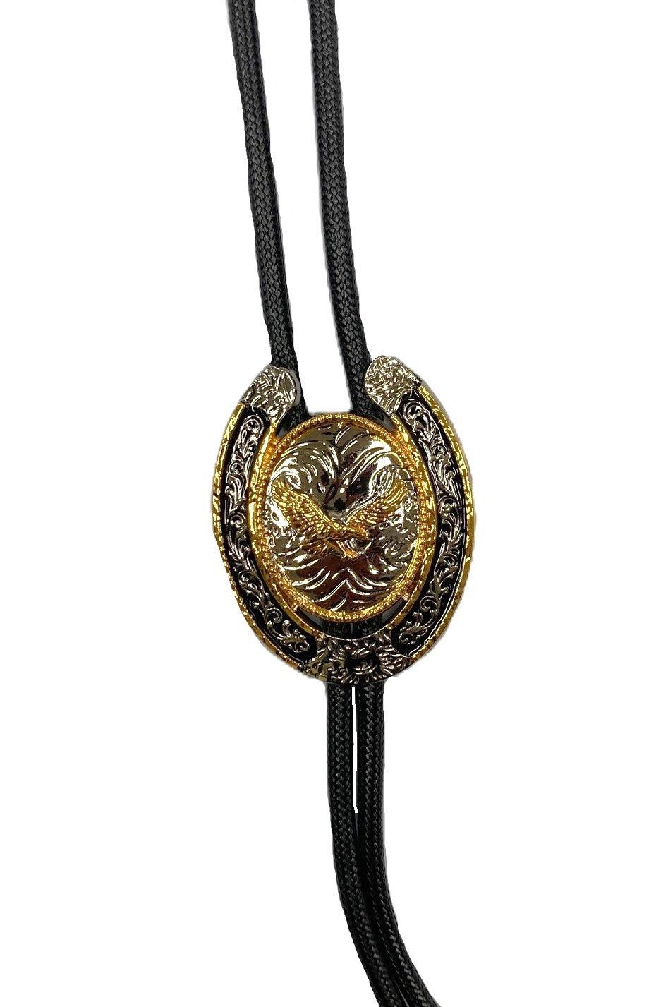 West Star Gold/Silver Bolo with Eagle EAGLEBOLO2TONE