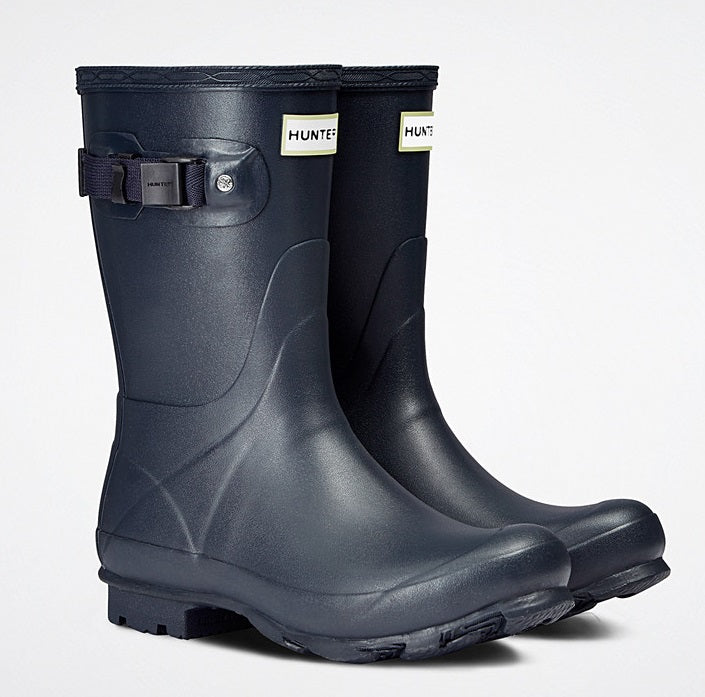 WFS1014RMI Navy Norris Field Short Hunter Womens Rain Boots