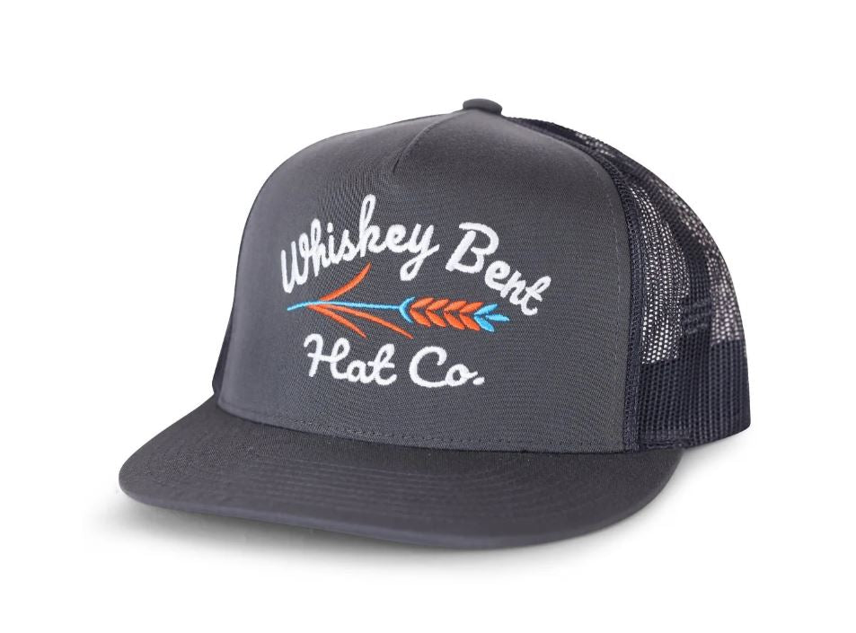 Whiskey Bent Hat Co. Charcoal Troubador Trucket Hat TROUBADOUR