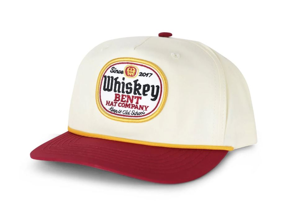 Whiskey Bent White/Red Black Label 2.0 Hat BLACK LABEL 2