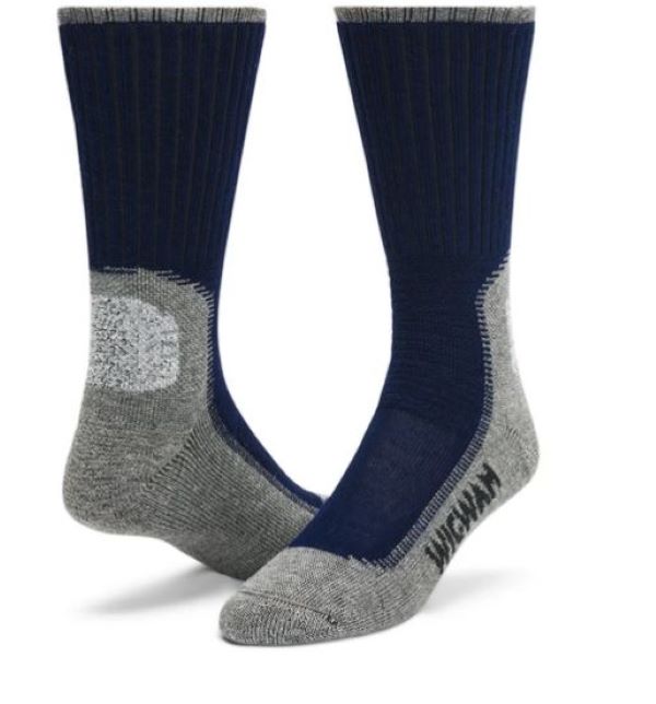 Wigwam Navy with Pewter Hiking and Outdoor Socks F6077-901