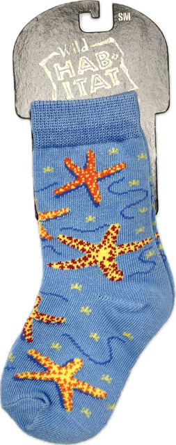 Wild Habitat Blue Starfish Children's Socks HA055016