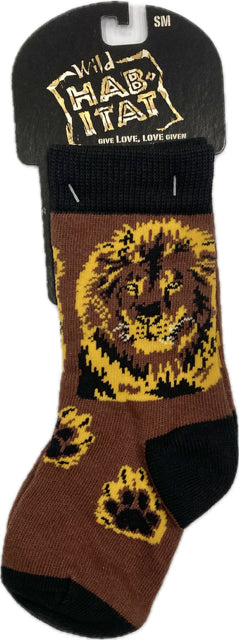 Wild Habitat Brown Lion Children's Socks HA09X004