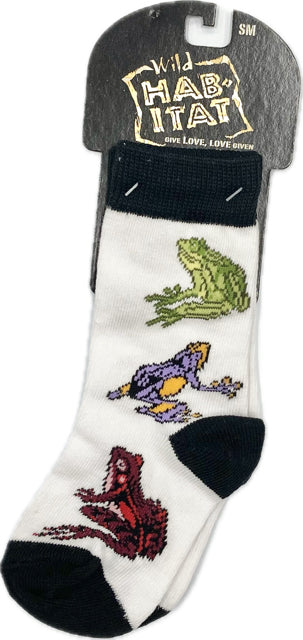 Wild Habitat White Frog Children's Socks HA04F029