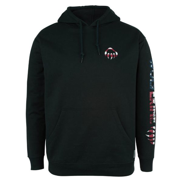 Wolverine Black Americana Sleeve Mens Graphic Hoody W1207760-003