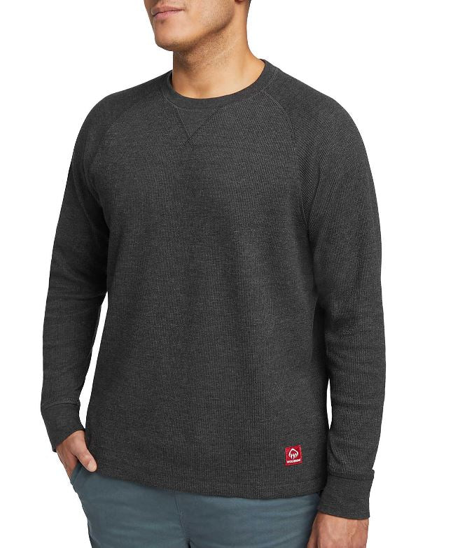 Wolverine Black Heather Walden II Mens Thermal Long Sleeve Tee W1210890