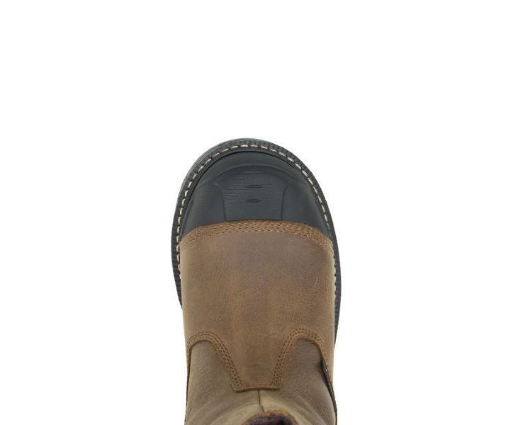 Wolverine Brown 11 Inch Pull-on Hellcat Ultraspring Waterproof Carbonmax Carbon Toe Mens Work Boots W211141