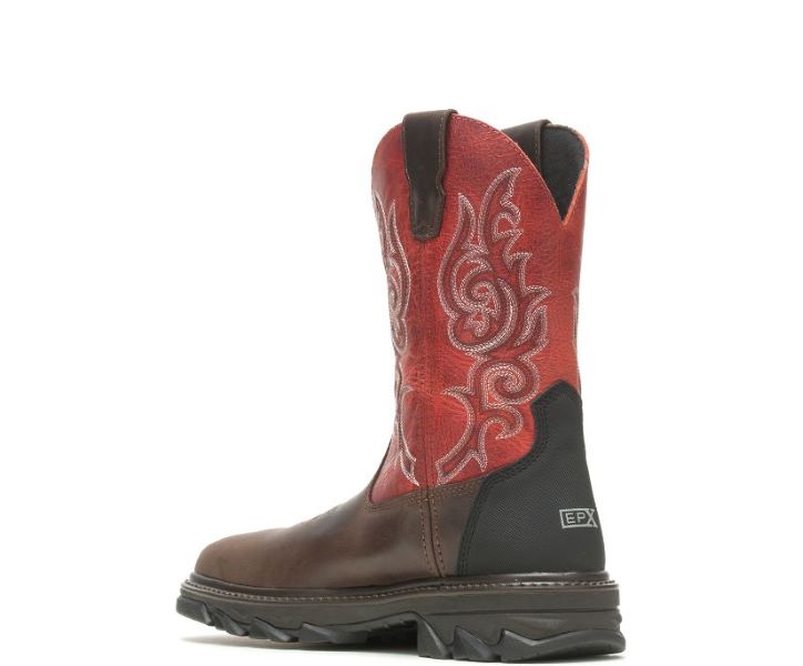 Wolverine Brown With Red Top Rancher EPX CarbonMax Composite Toe Men's Wellington Work Boot W221026